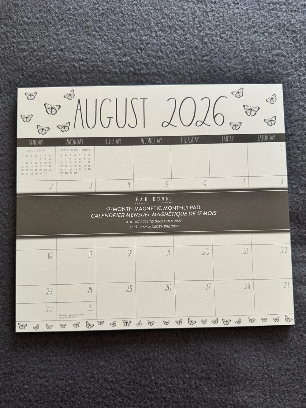 Rae Dunn Magnetic Monthly Planner